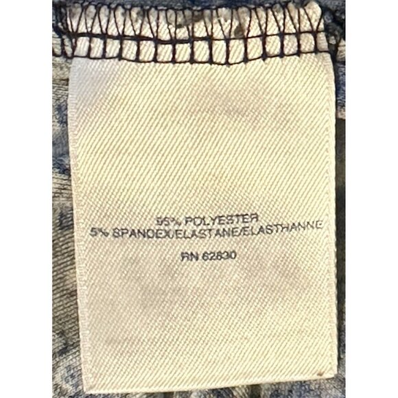 Land's End Womens Blouse Long Sleeve Pullover Cowl Neck Stretch Blue Size 3X - Picture 7 of 12